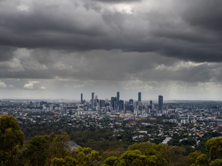 Brisbane City with Moody Weather