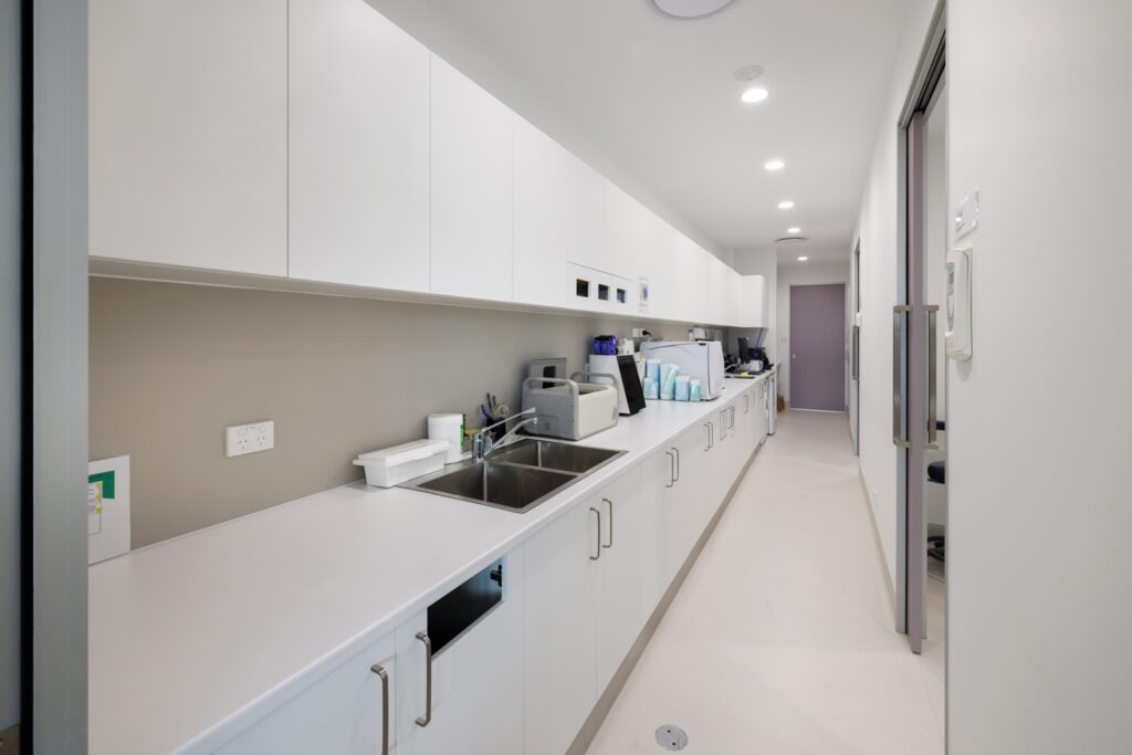australian dental kitchen plumbing fit out done by crew plumbing