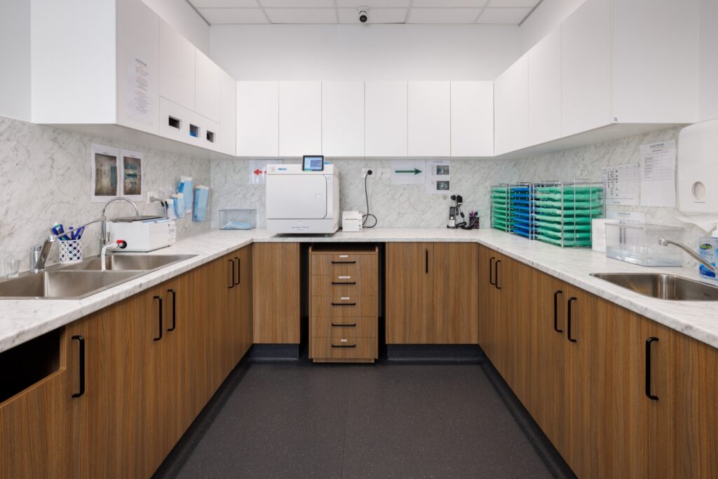 australian smile clinic kitchen plumbing fit out done by crew plumbing