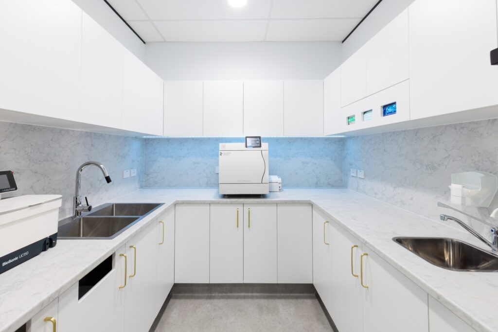 the aesthetic smile collective kitchen plumbing fit out done by crew plumbing